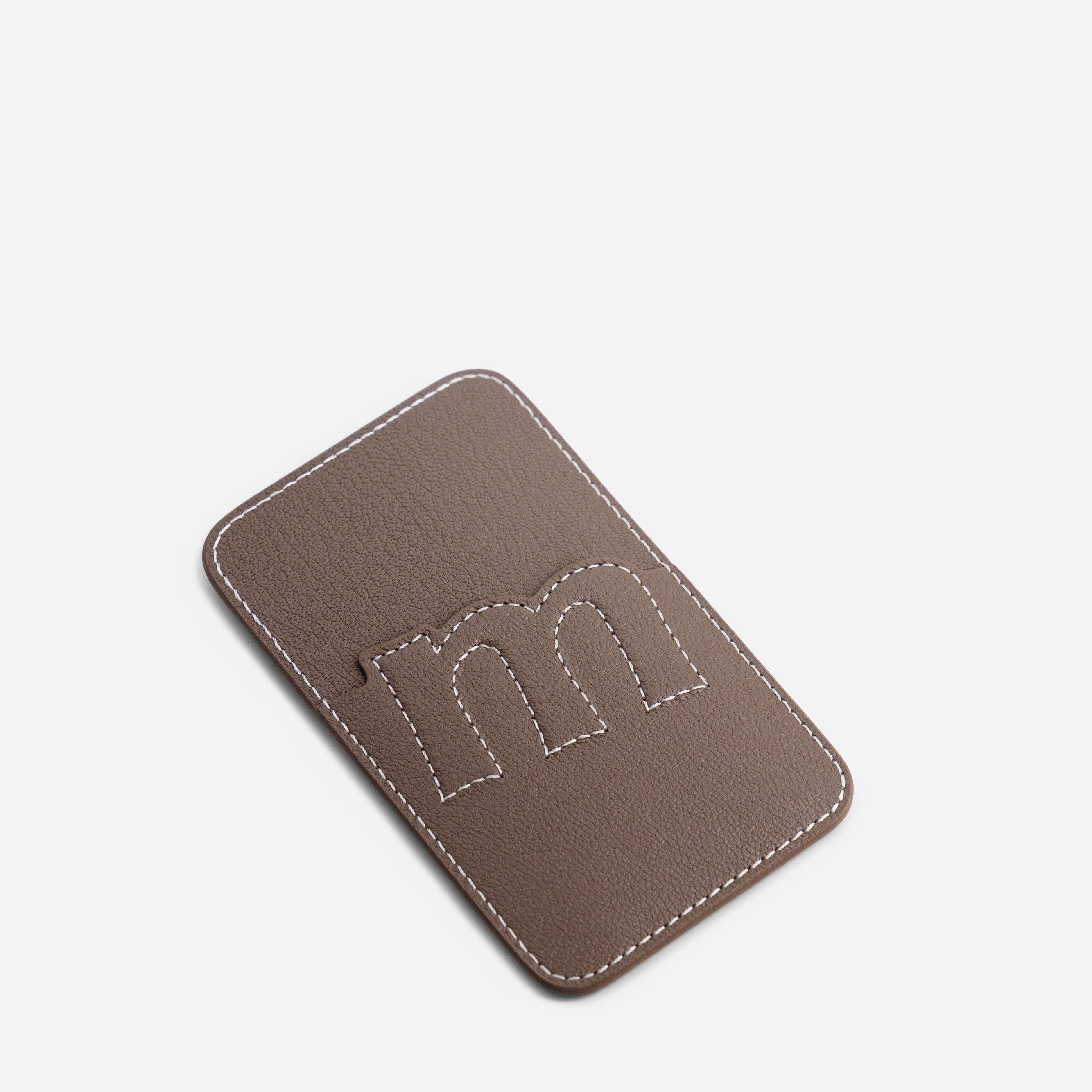 Cardholder M - Chèvre Etoupe