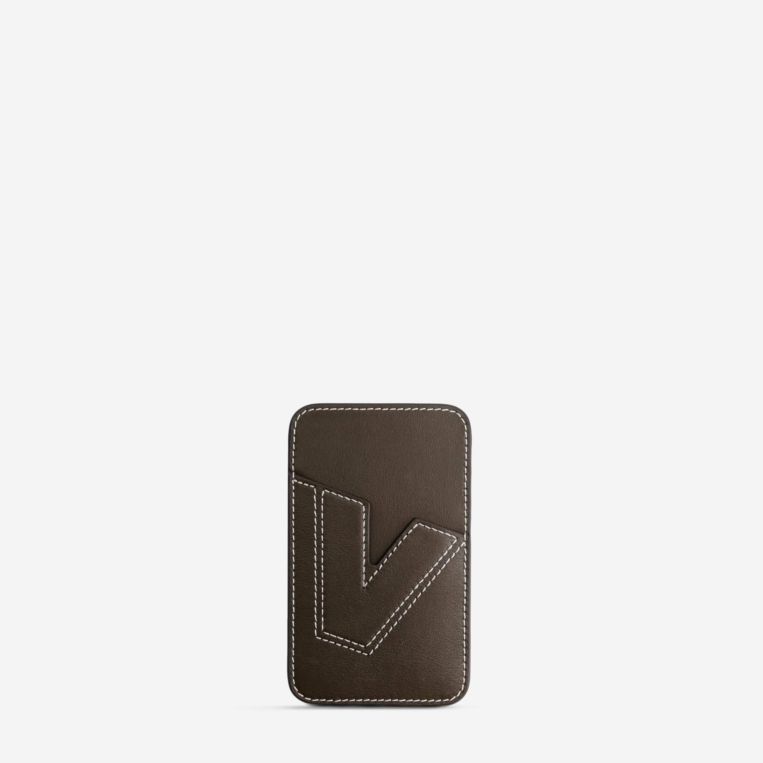 Cardholder V - Truffle Green