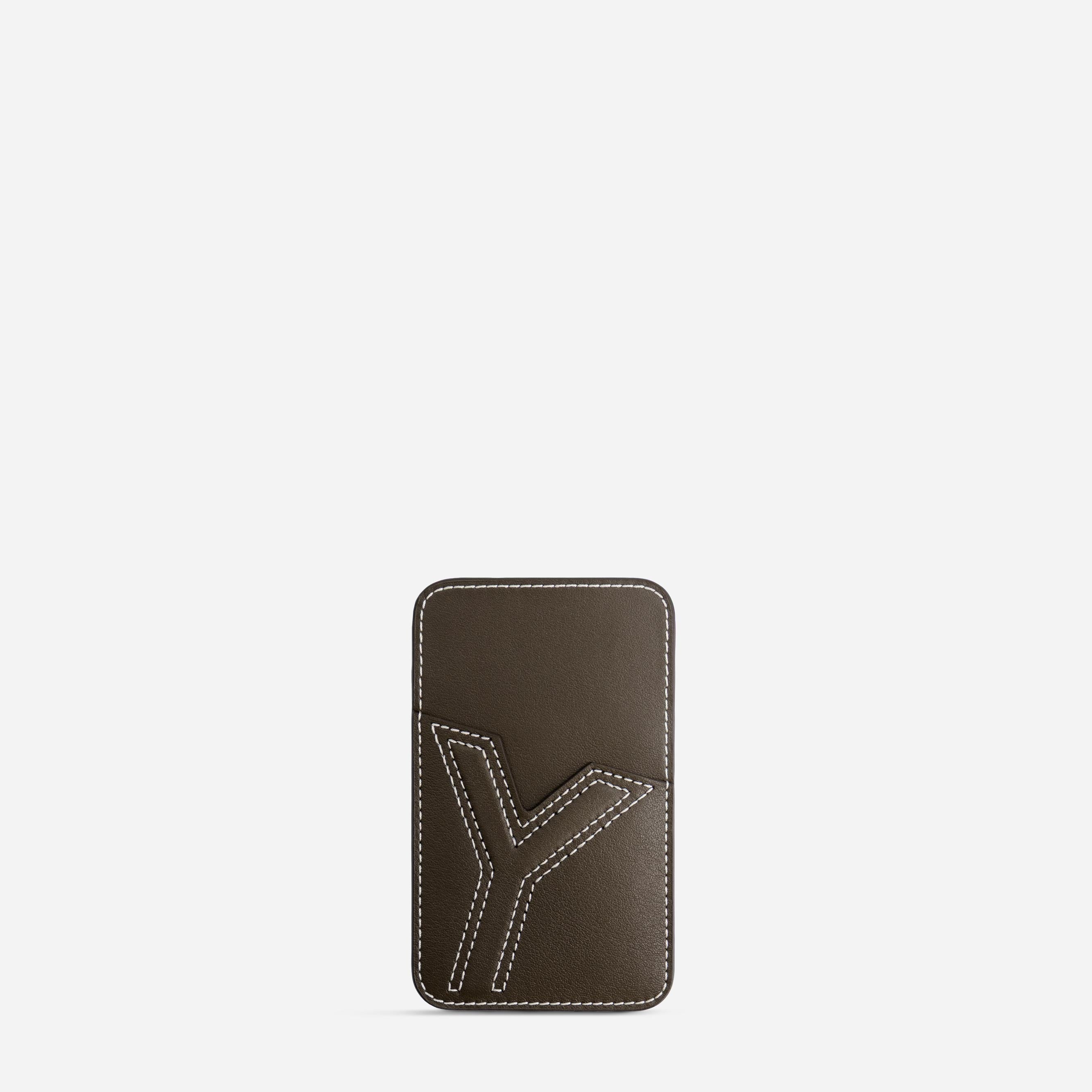 Cardholder Y - Truffle Green