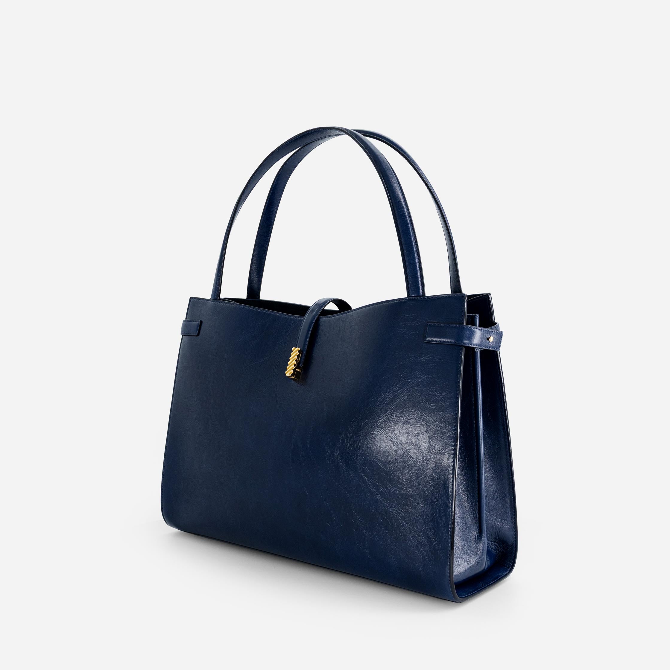 Isla Tote - Crinkled Navy