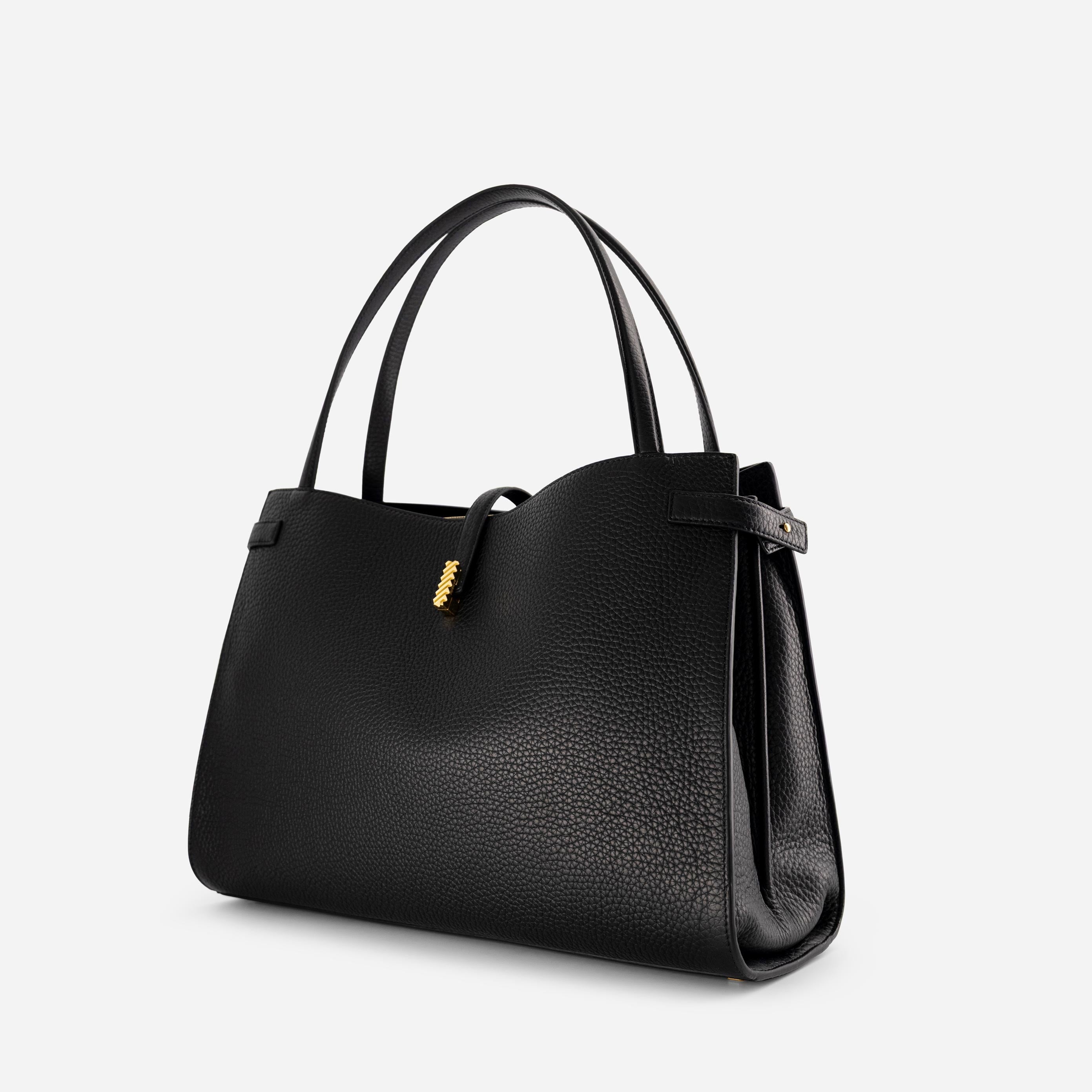 Isla Tote - Grained Black