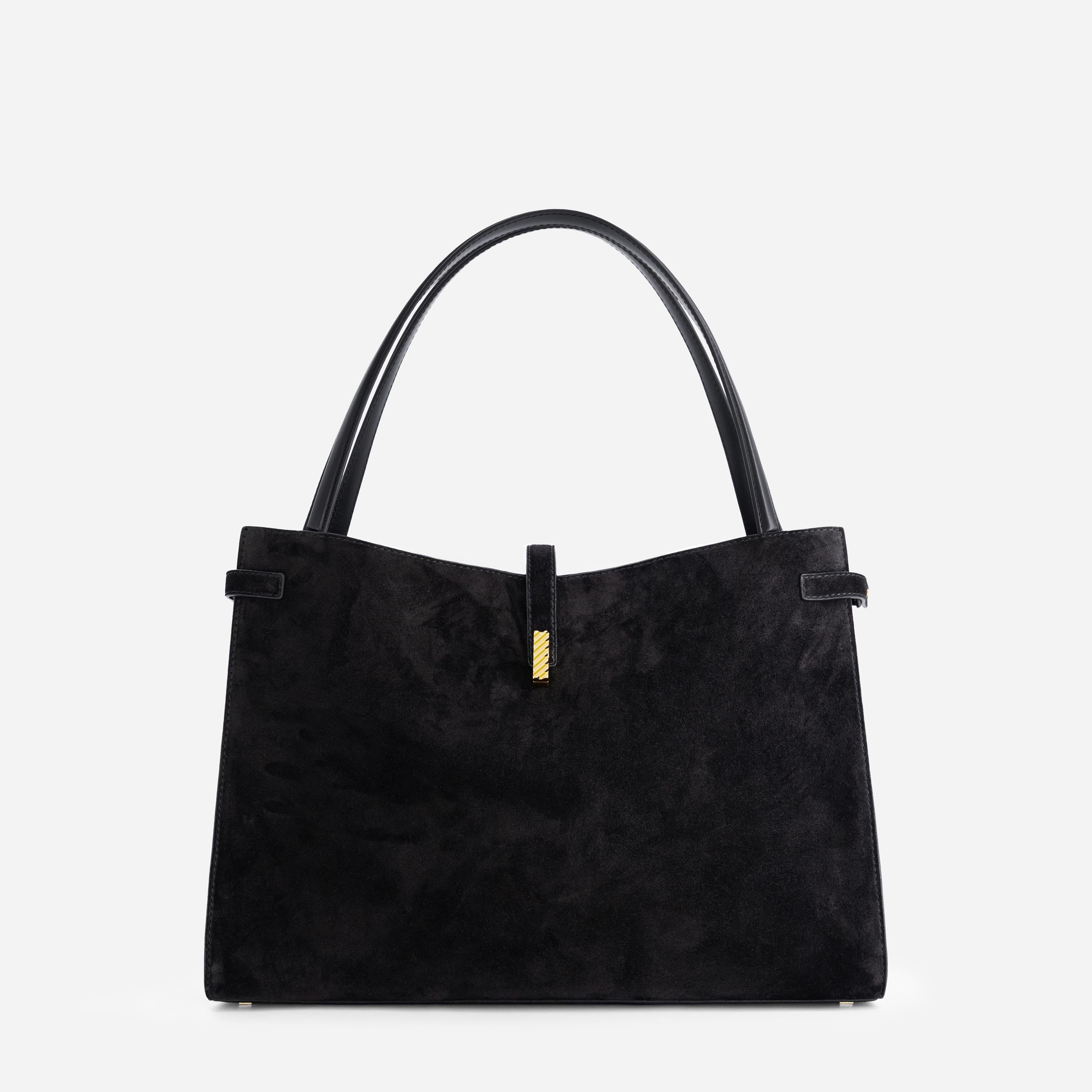Isla Tote - Suede Black