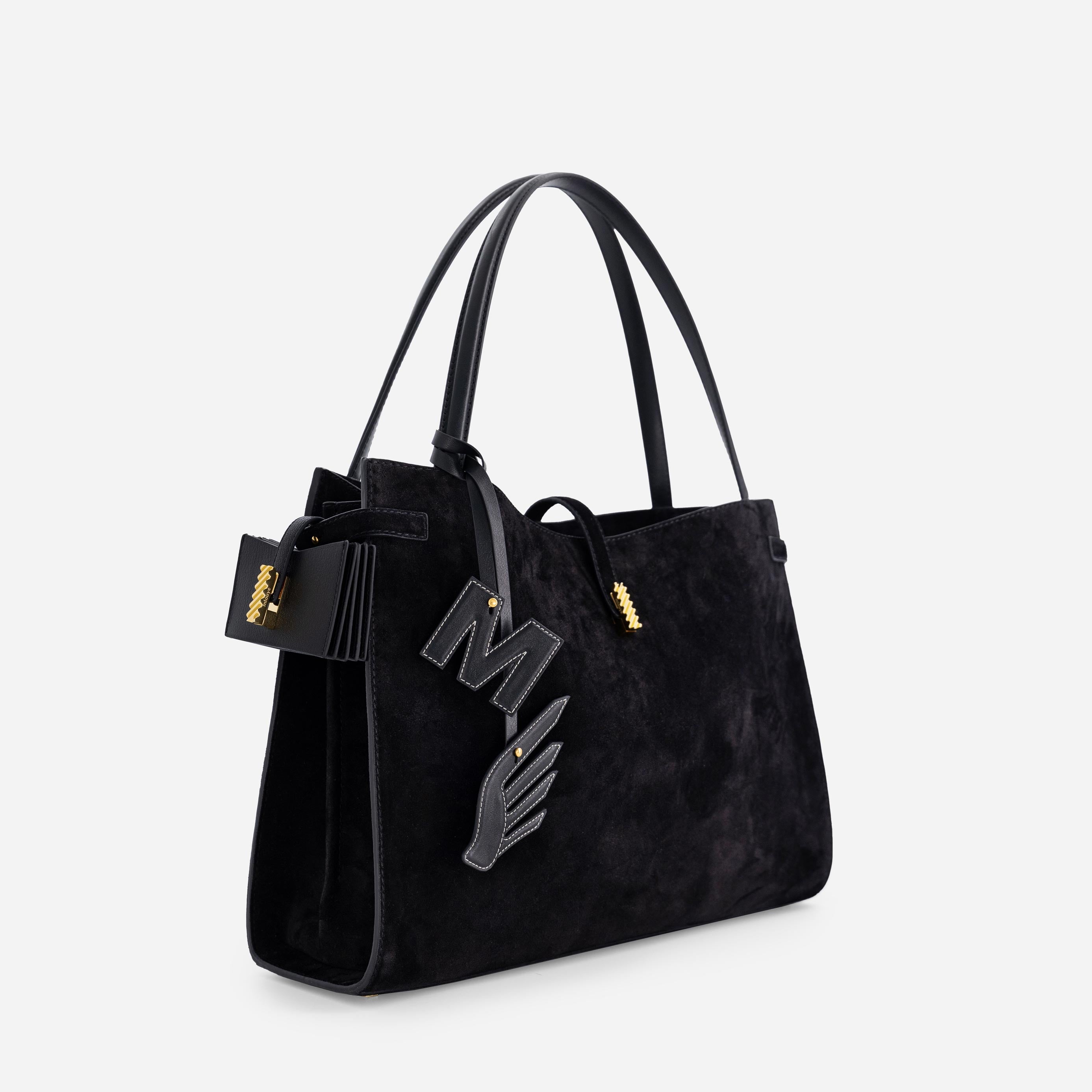 Isla Tote - Suede Black