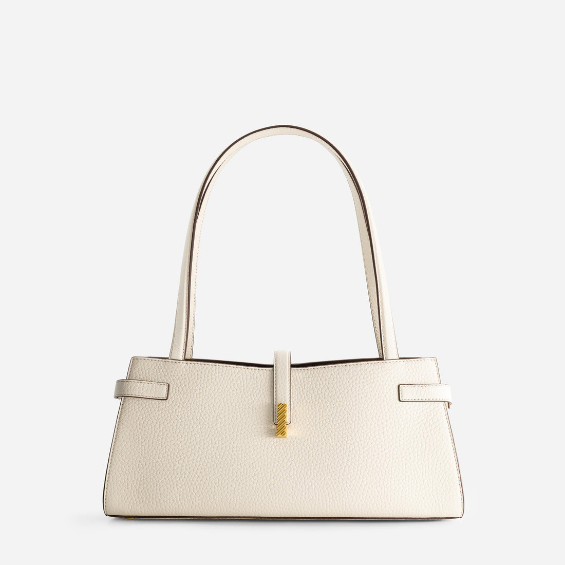 Isla Wide Tote in Grained Cream