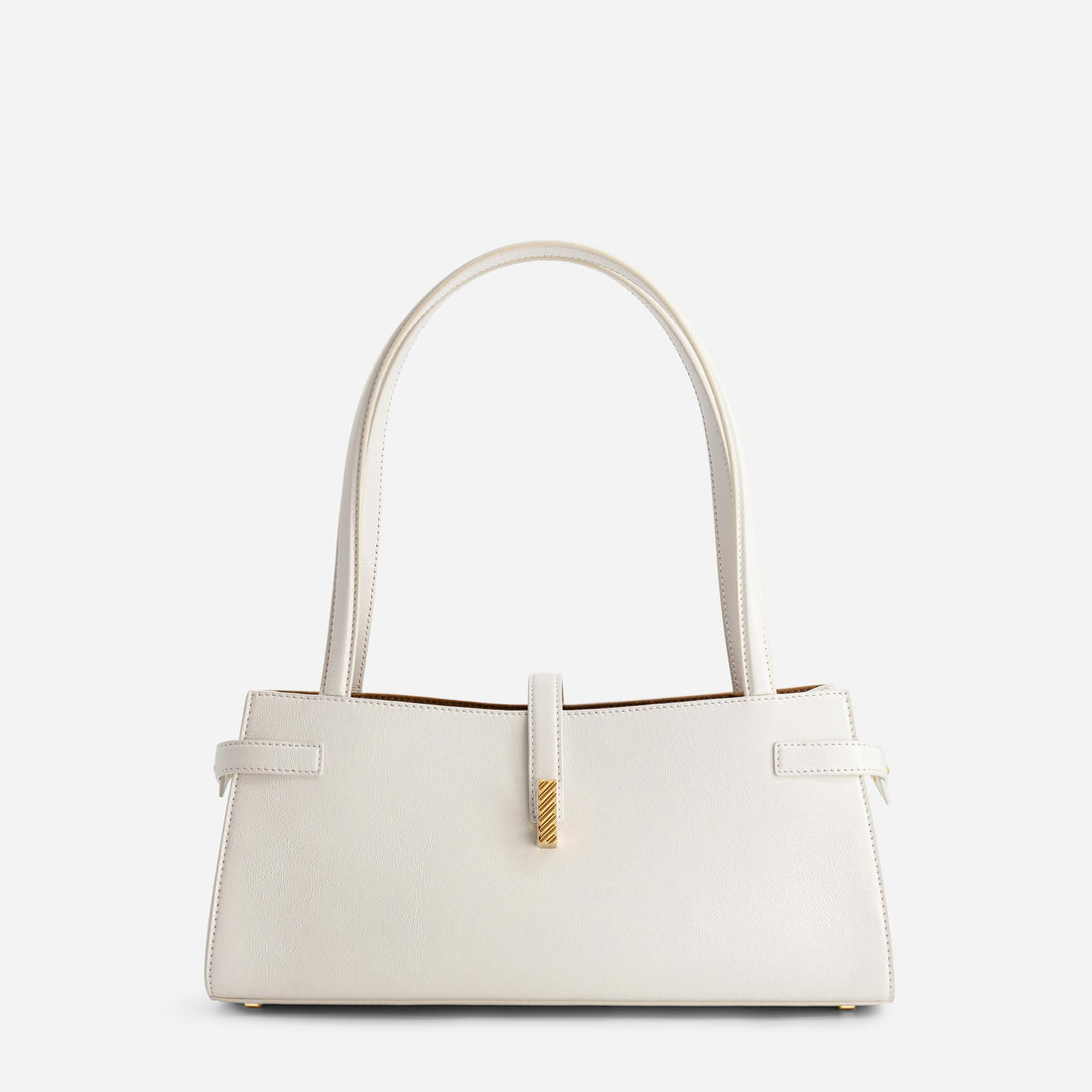Isla Wide Tote in Crinkled Cream