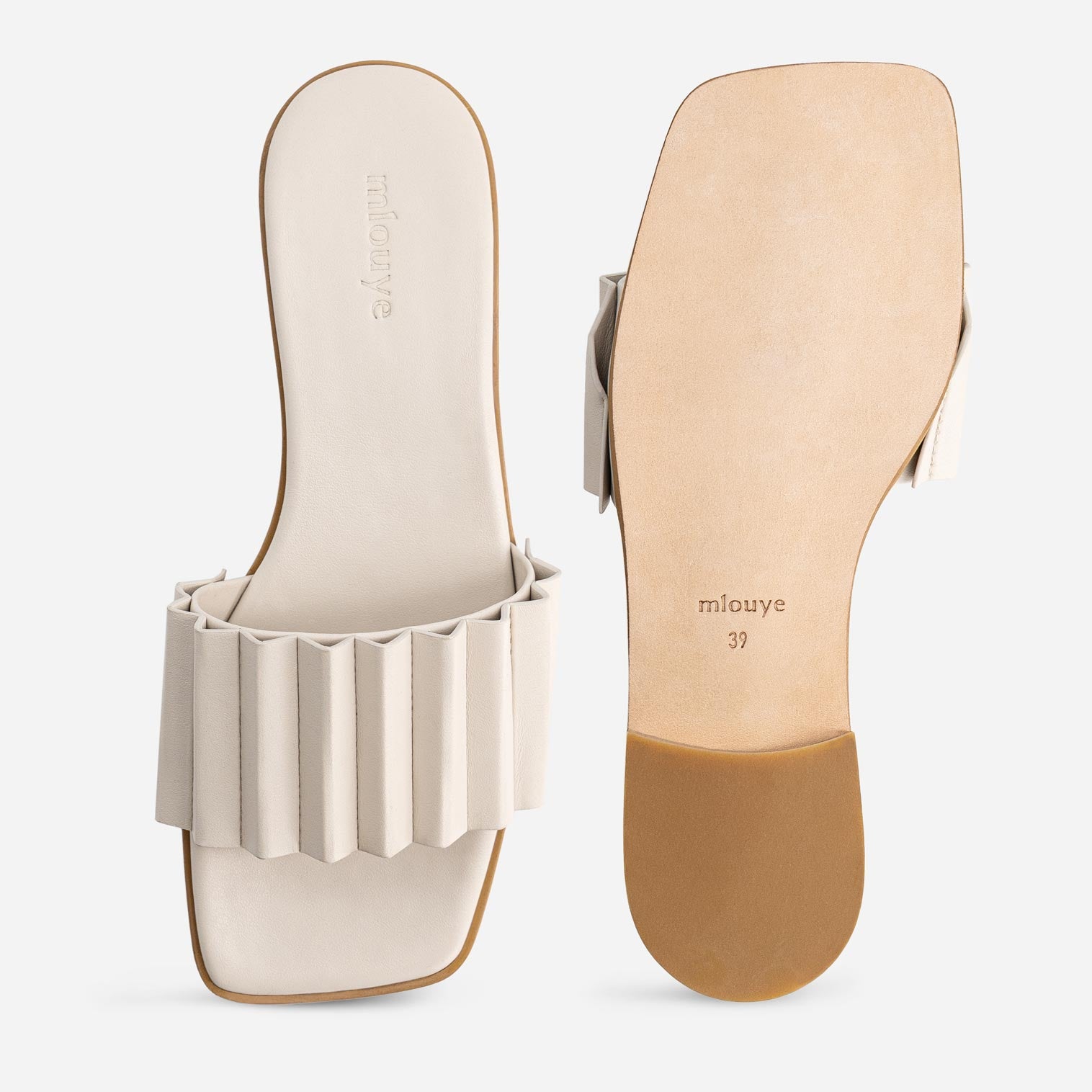 Louise Slide Sandal - Dove