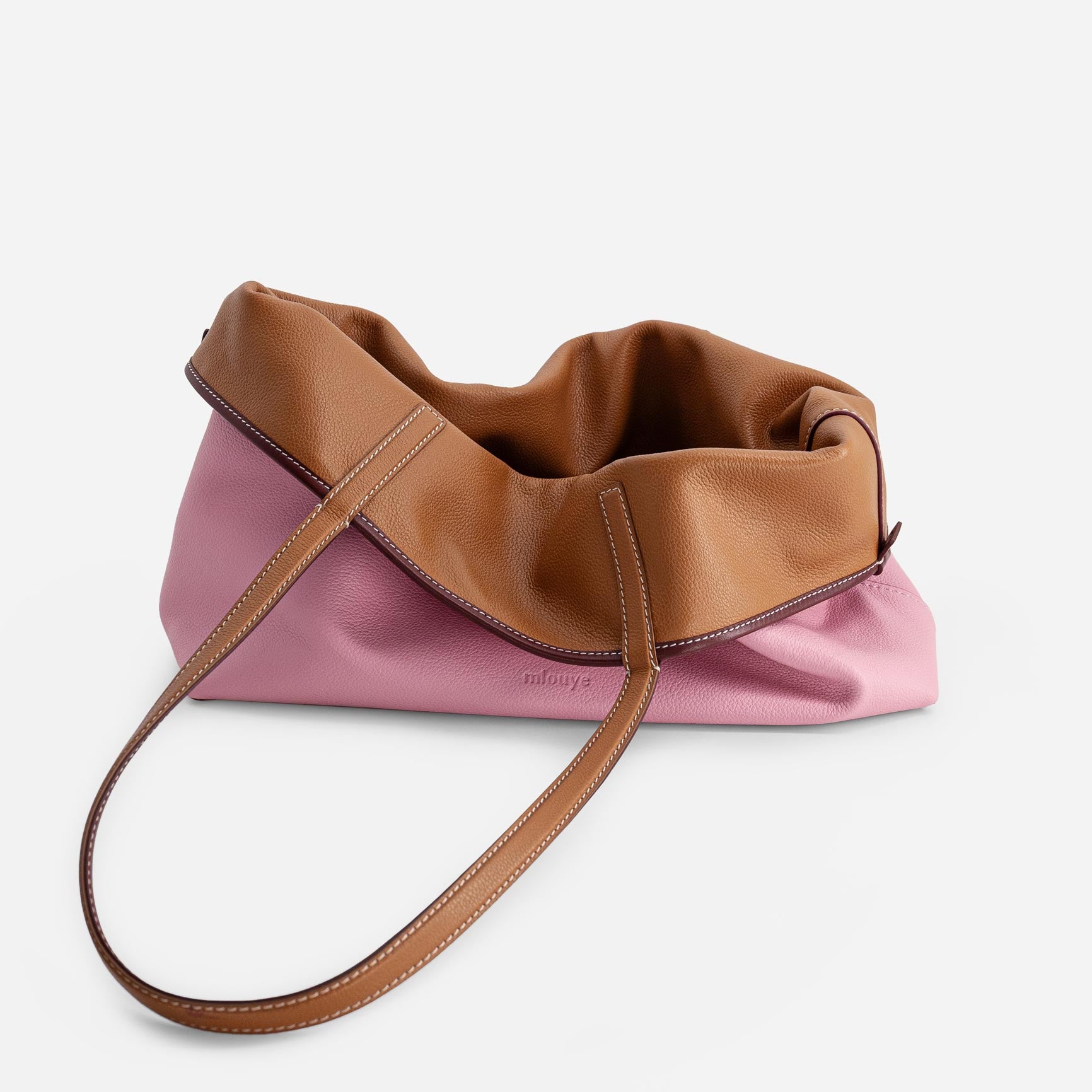 M Tote - Tan & Pink