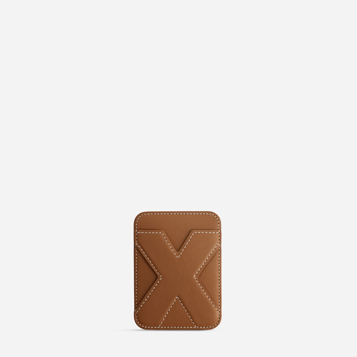 MagSafe cardholder in Canyon, initial X, front