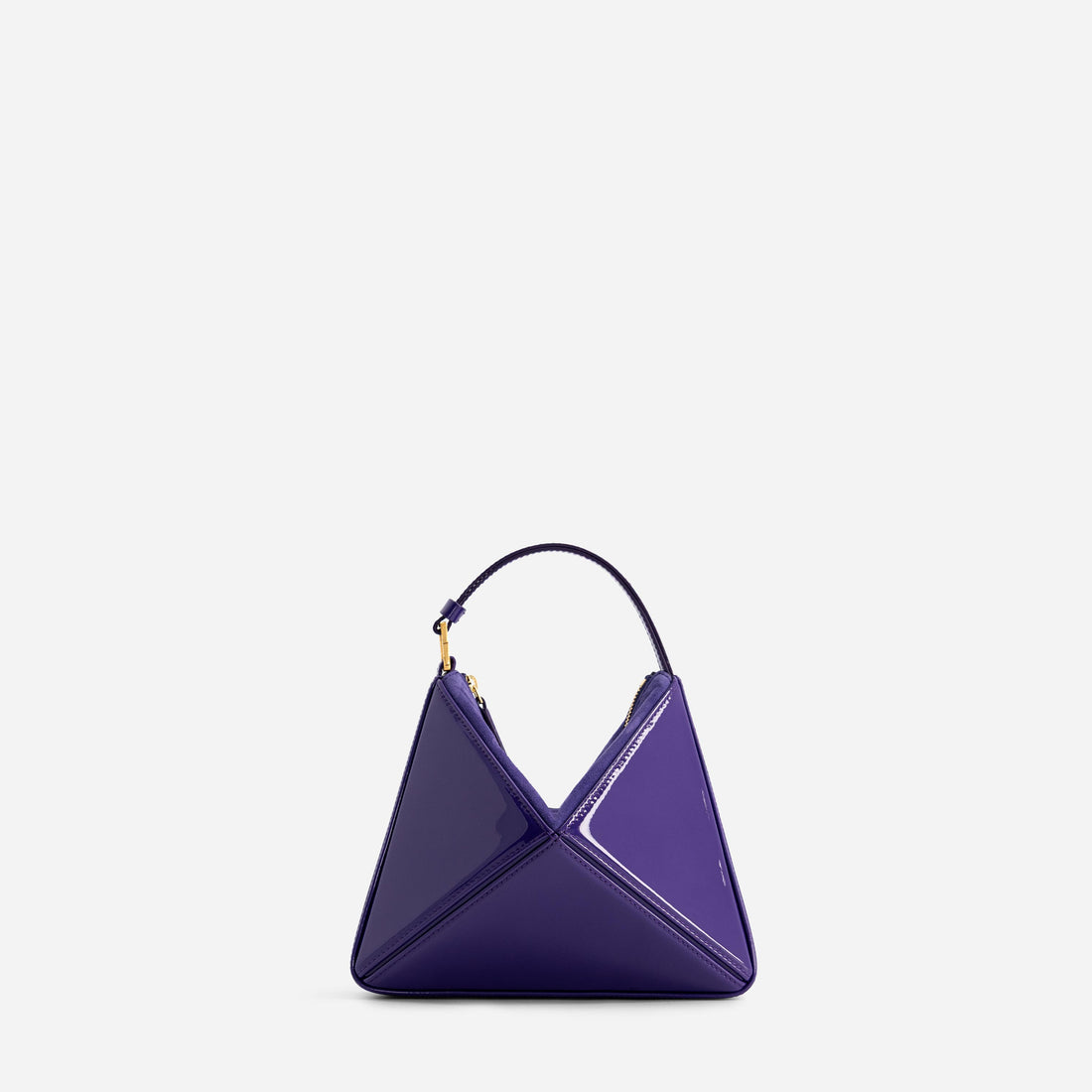Mini Flex Bag in Patent Purple