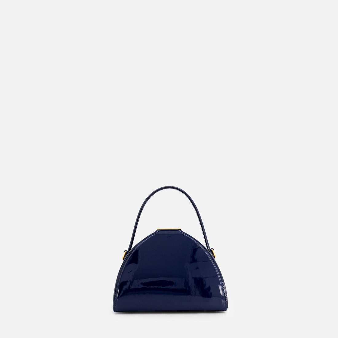 Mini Pandora bag in Patent Navy