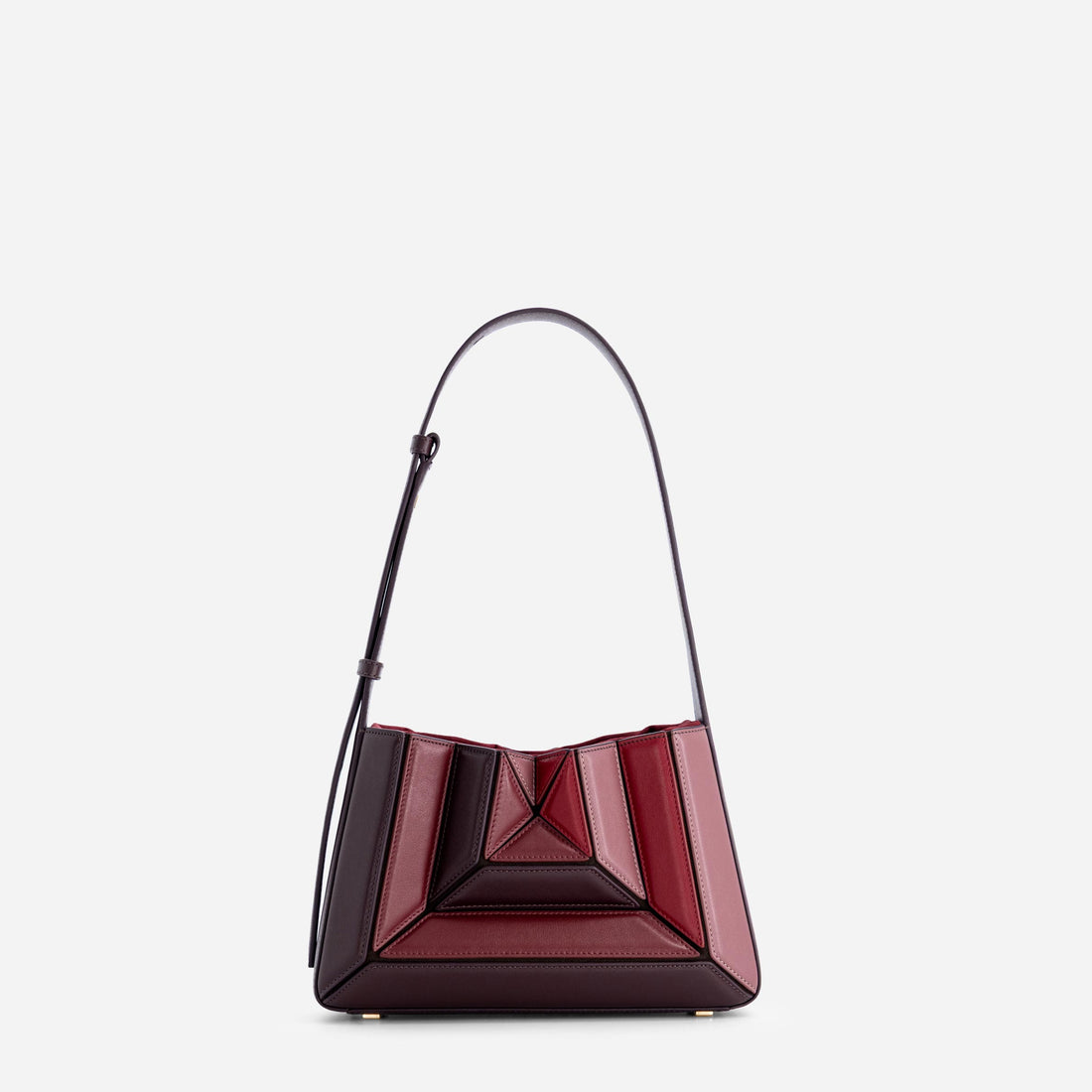 Mini Sera Éclat leather bag in Cranberry