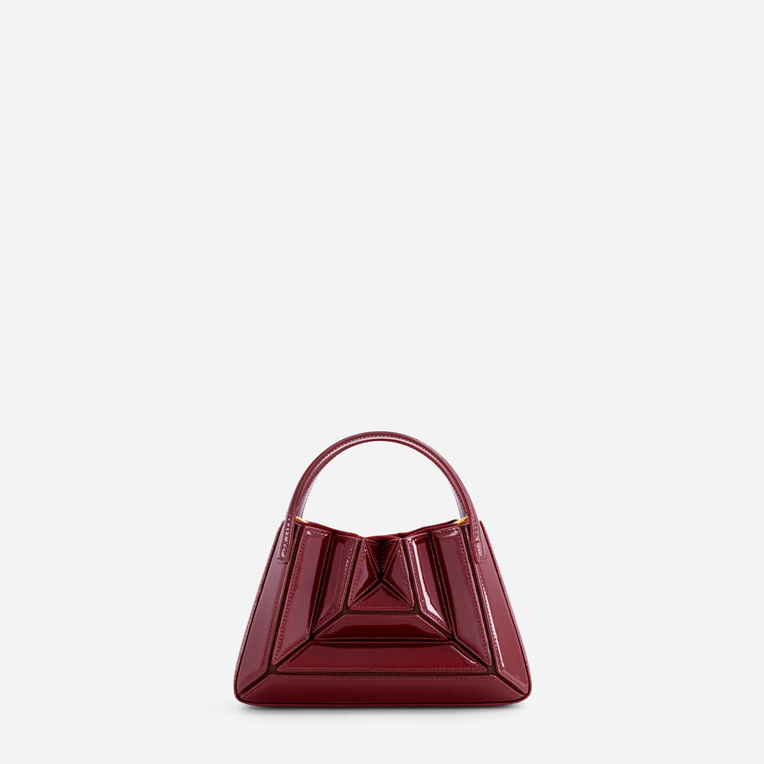Mini Sera Tote in Patent Bordeaux