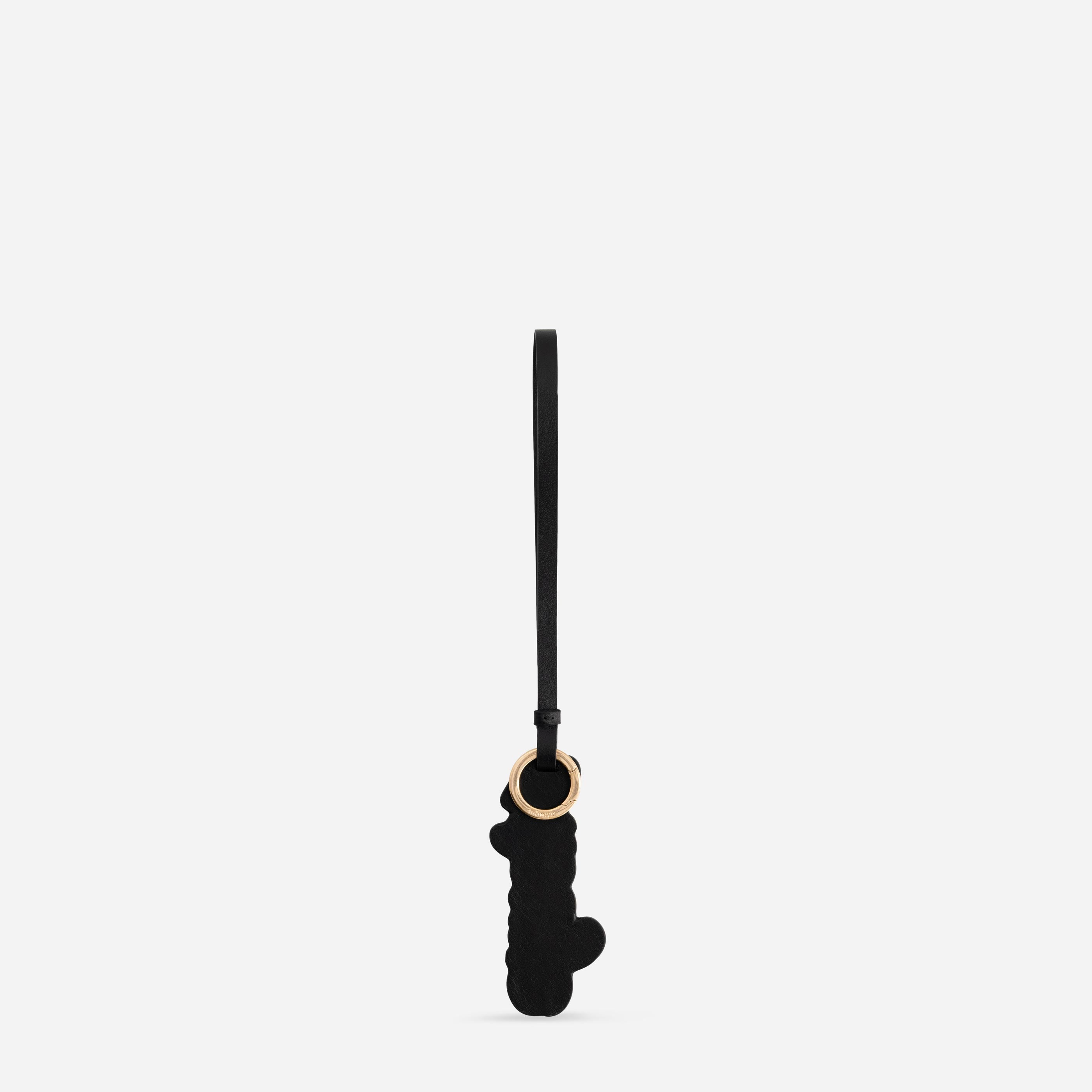 Mlouye Logo Keyring - Black & Tan