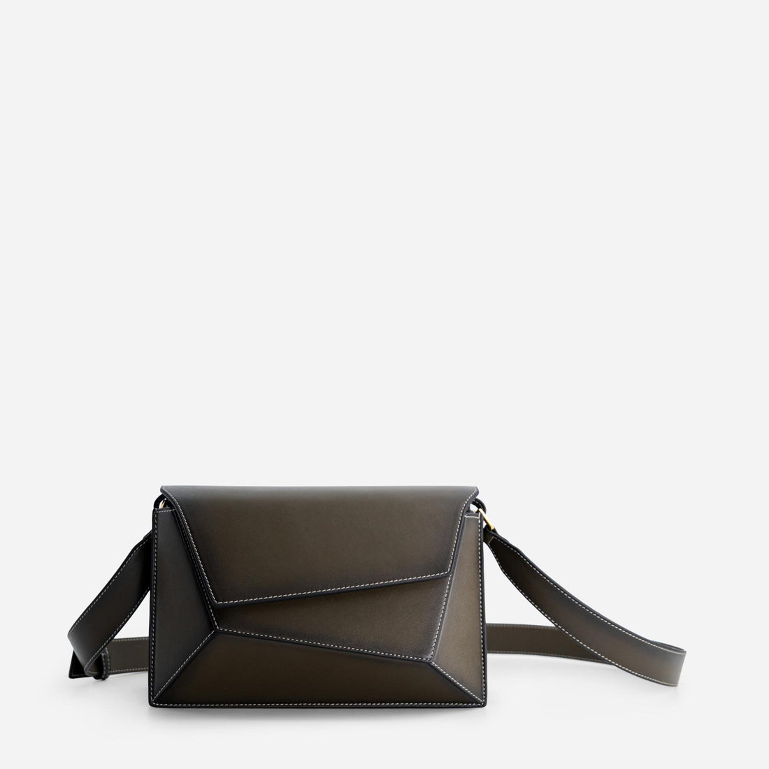 Naomi leather bag in Truffle Green