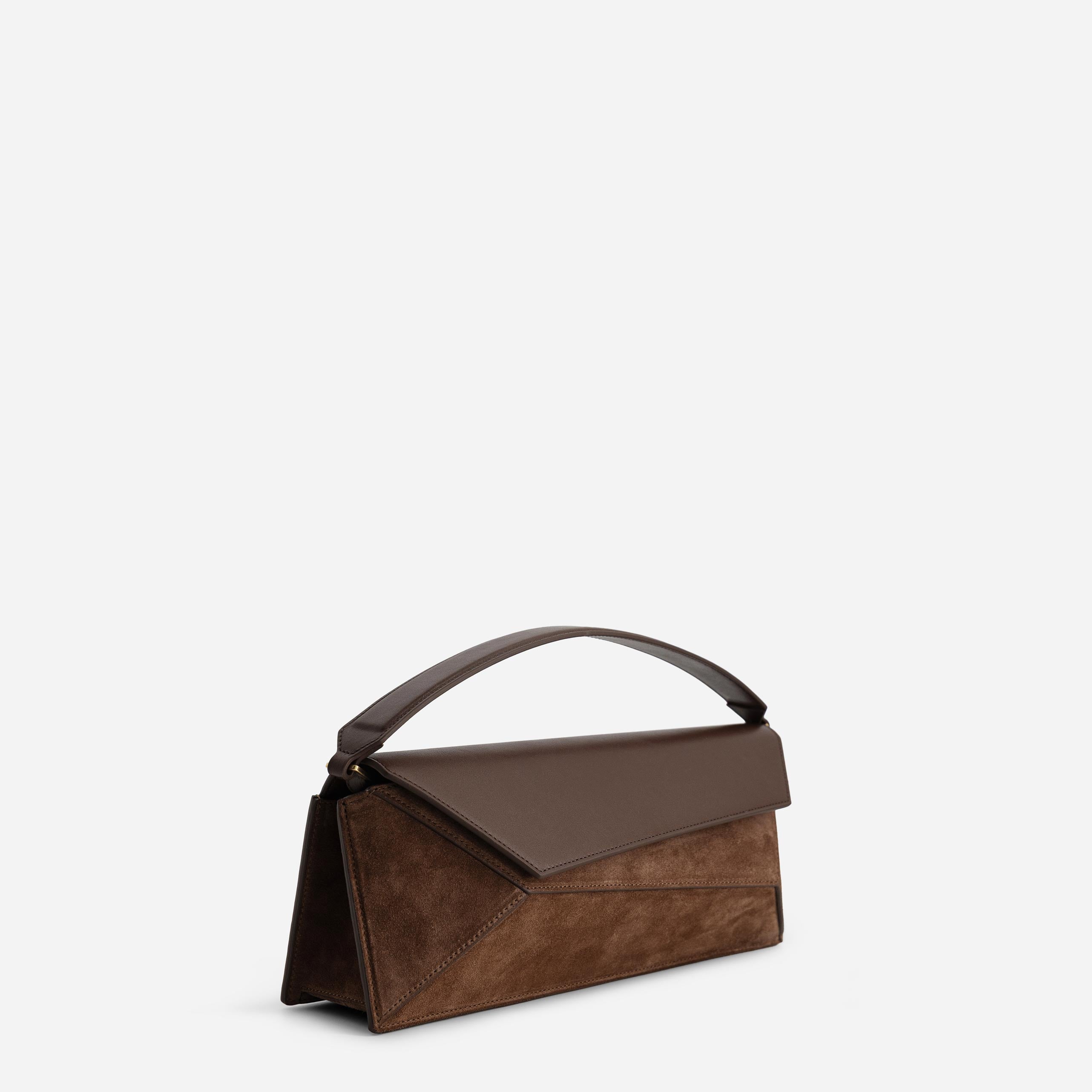 Naomi Baguette - Suede Espresso