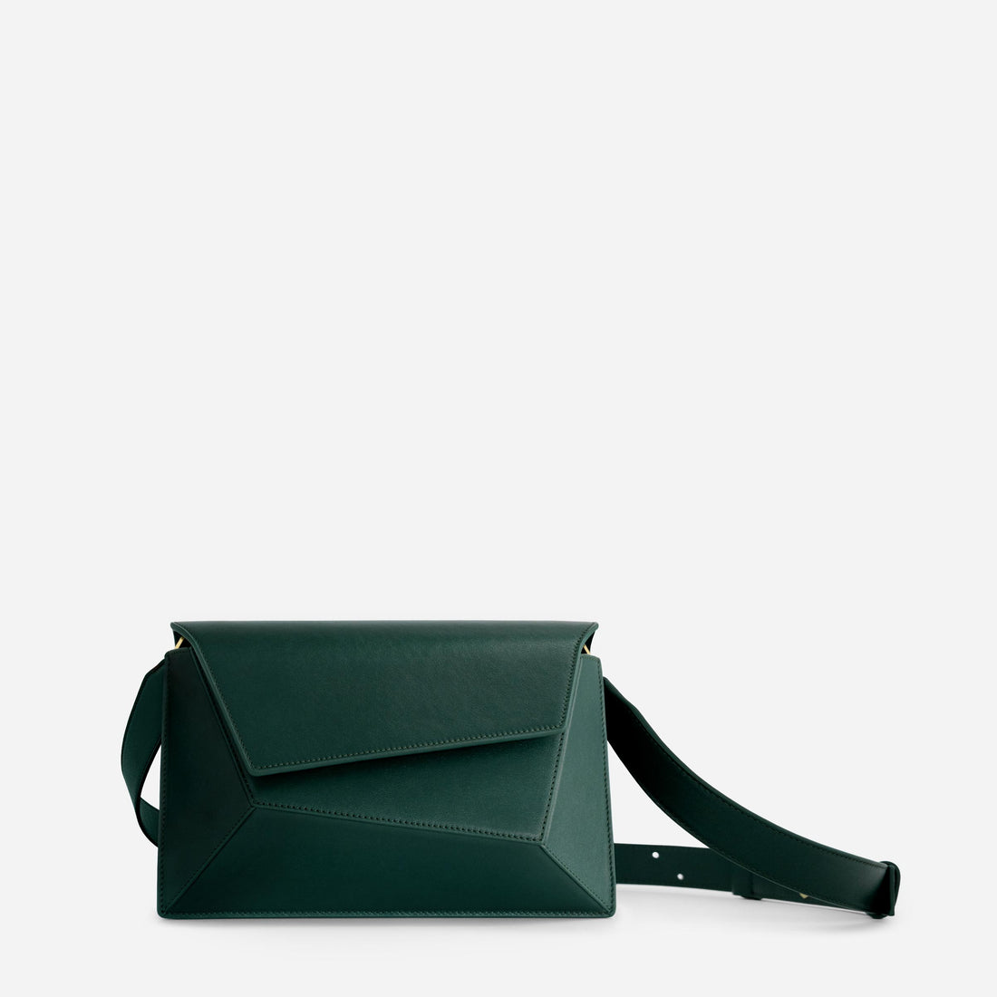 Naomi leather bag in Duck Green