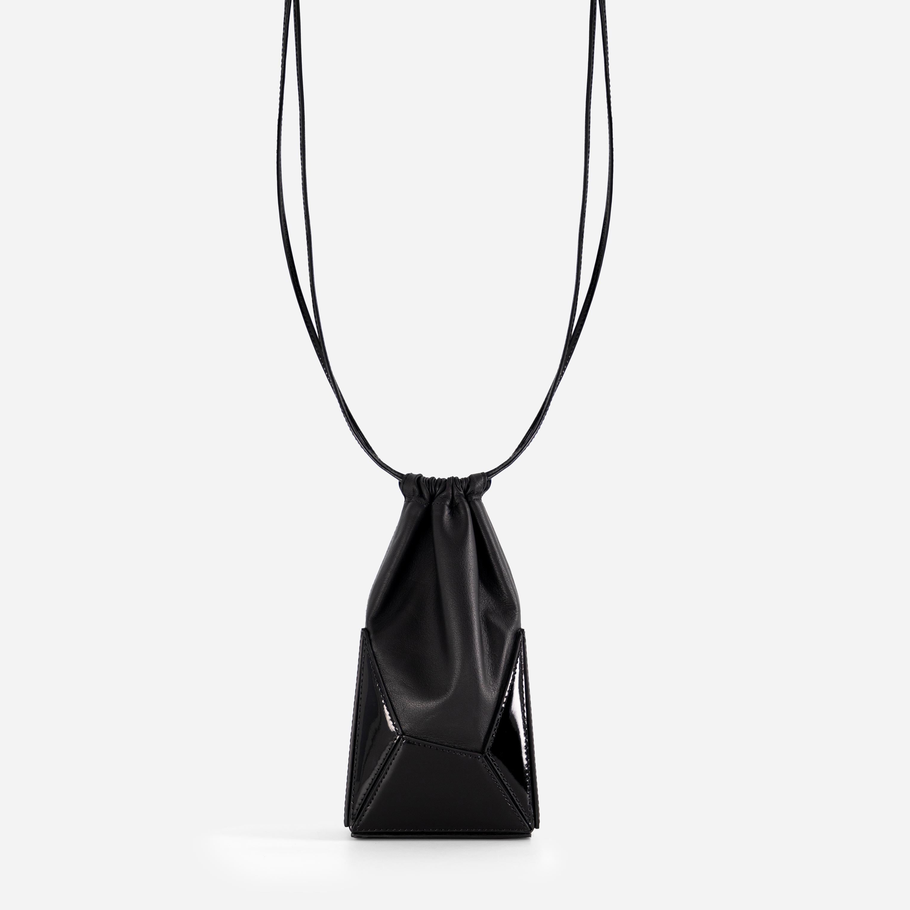 Naomi Phone Pouch - Patent Black