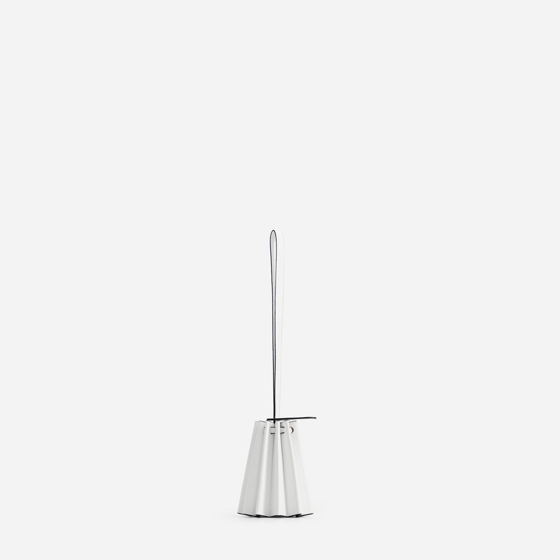 Pleated Keyholder in White