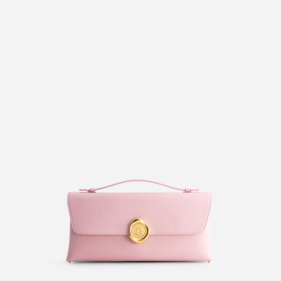 Seal Double Clutch in Baby Pink
