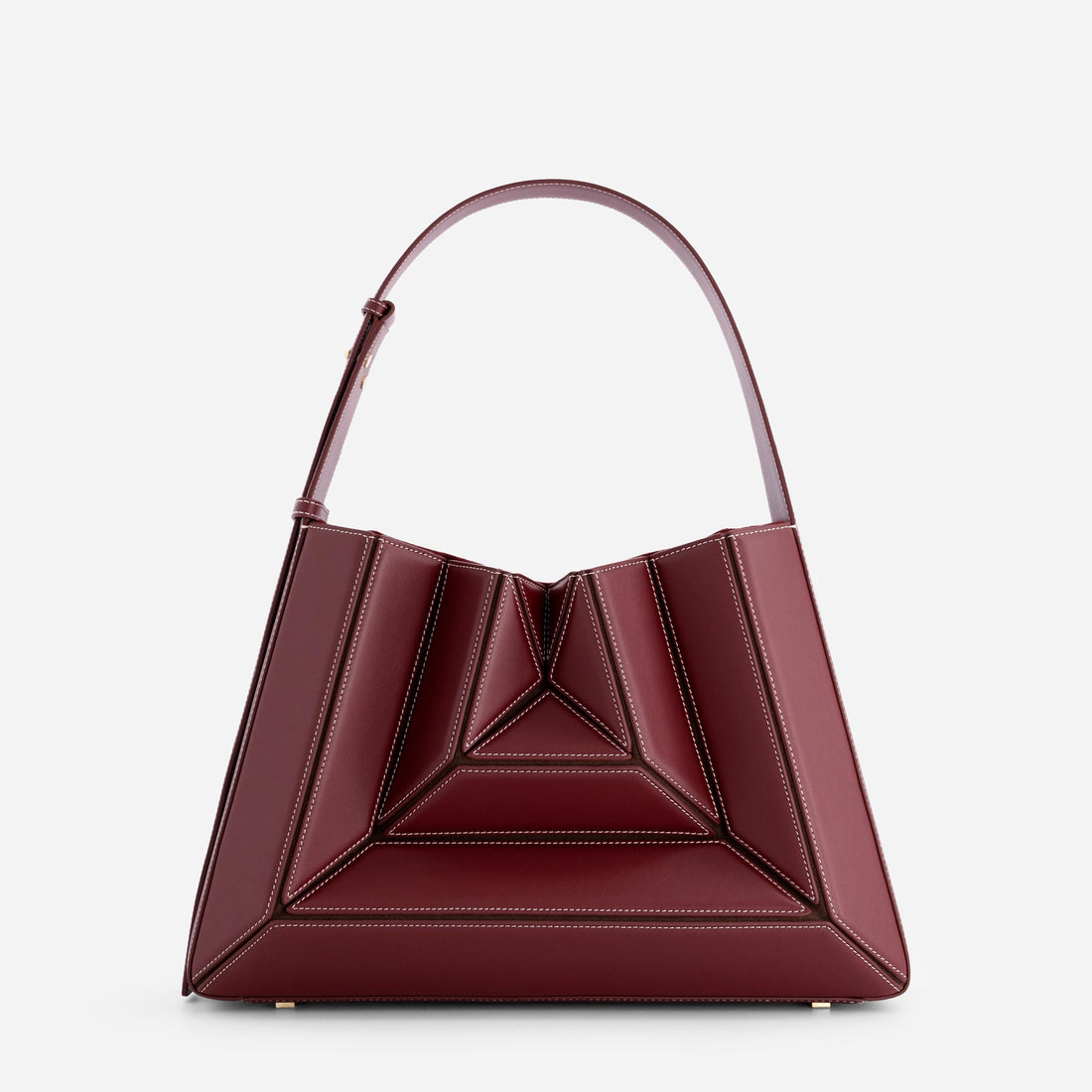 Sera Éclat leather bag in Bordeaux