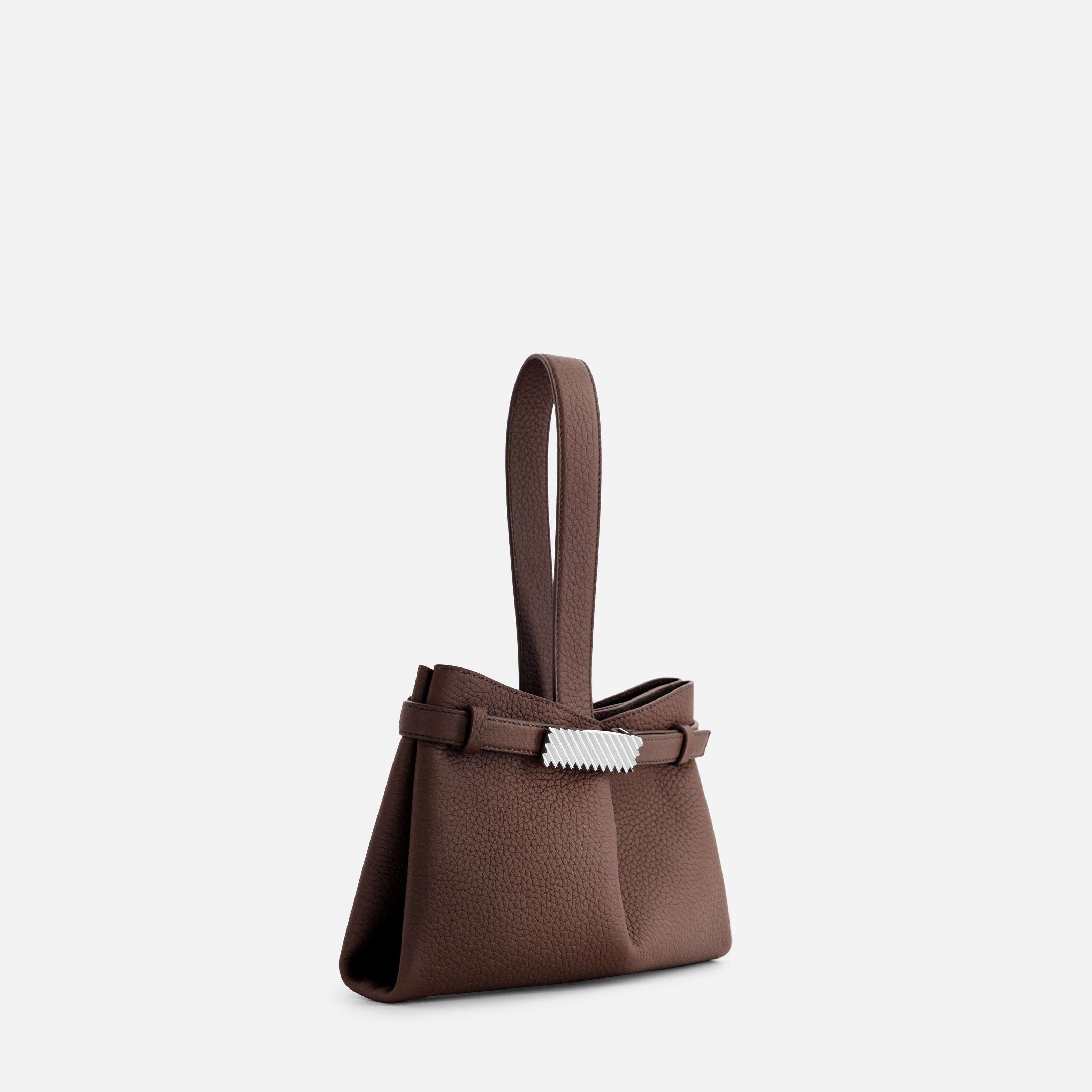 Span Clutch - Grained Espresso