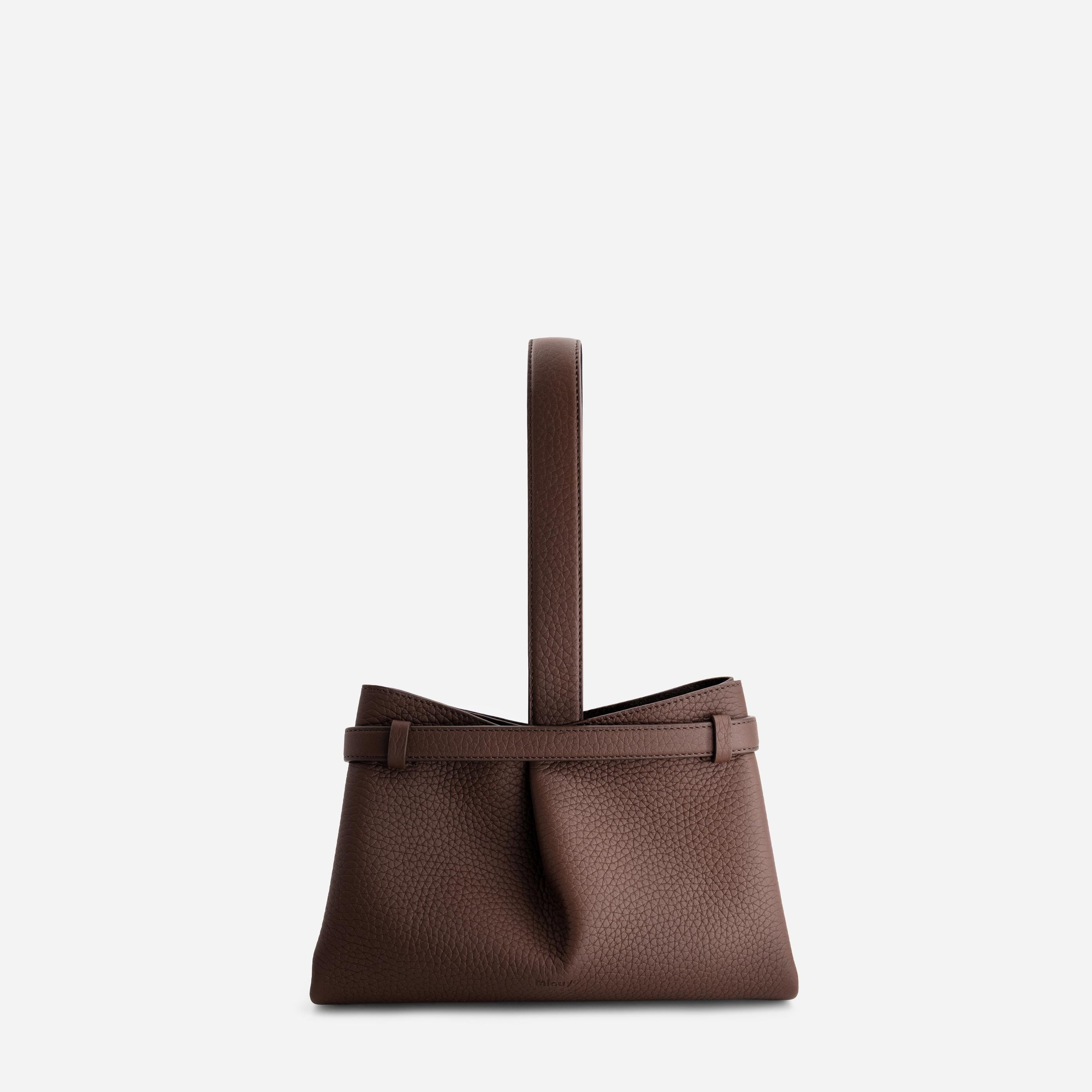Span Clutch - Grained Espresso