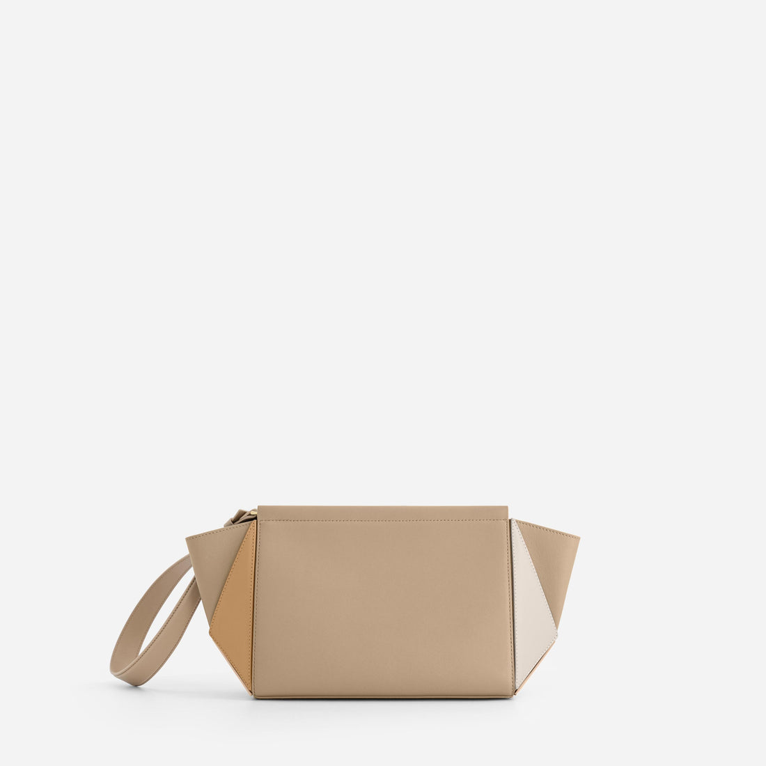 Medium Triangle Pouch in Milky