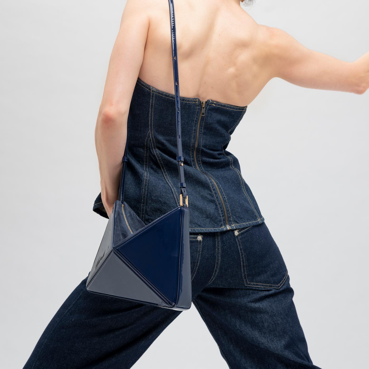 Flex Bag - Patent Brown