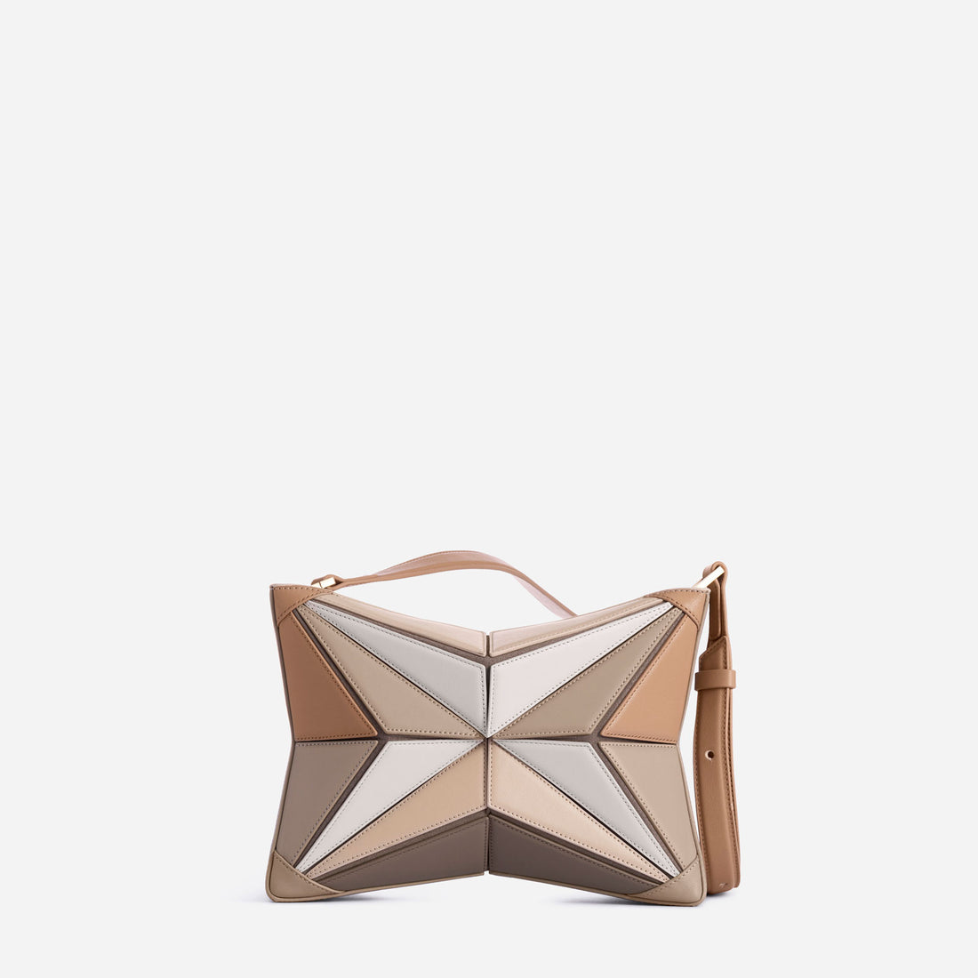 Atlas leather bag in Milky