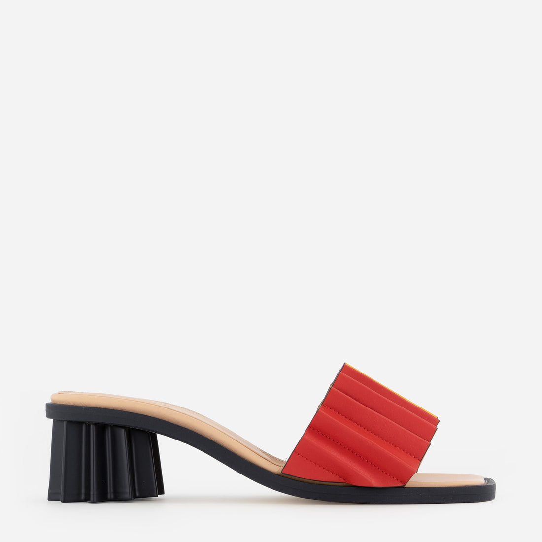 Louise Heeled Slide in Multicolor
